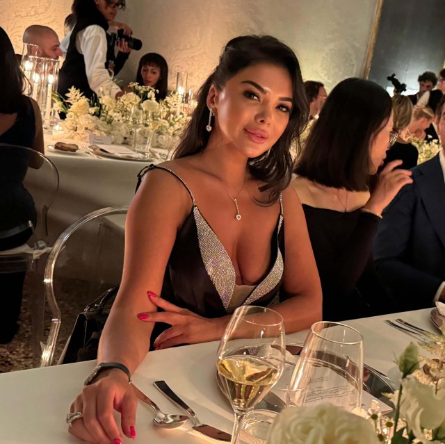 Kamilla Verdiyeva at the Exclusive Dinner Hosted by Vanity Fair and Chopard During the Venice Film Festival Week