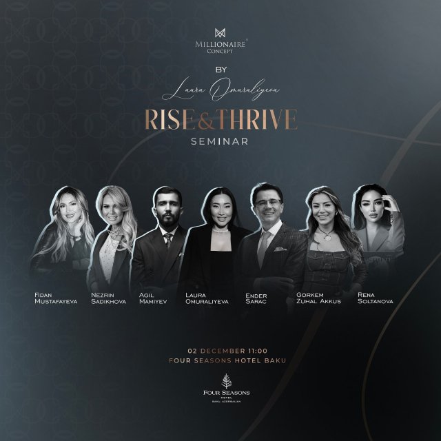 Inspiring Seminar for Entrepreneurs with Laura Omuraliyeva, Presented by Millionaire Concept.