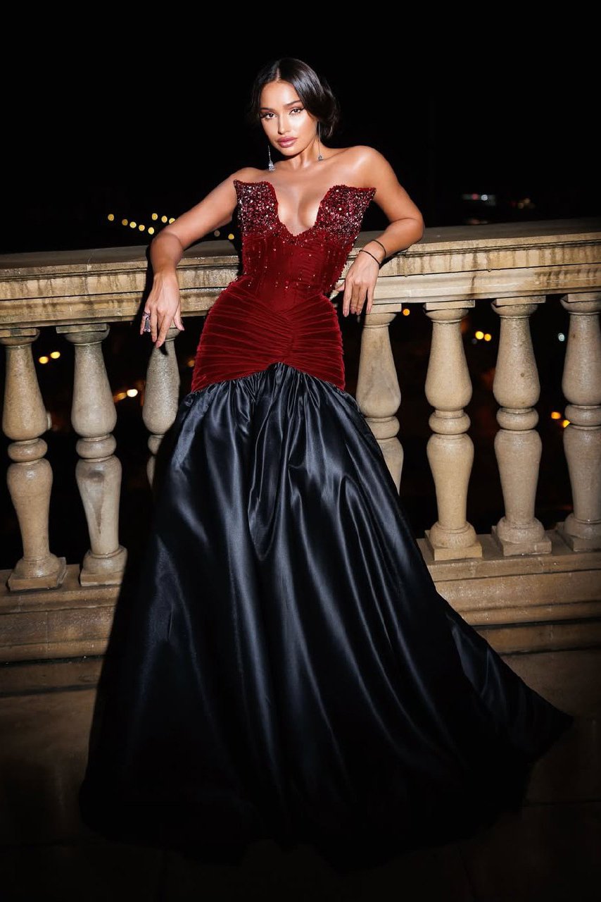 Celebrity Russian influencer Maria Melnikova dazzled in a Leya Couture dress at the Millionaire Concept Gala.